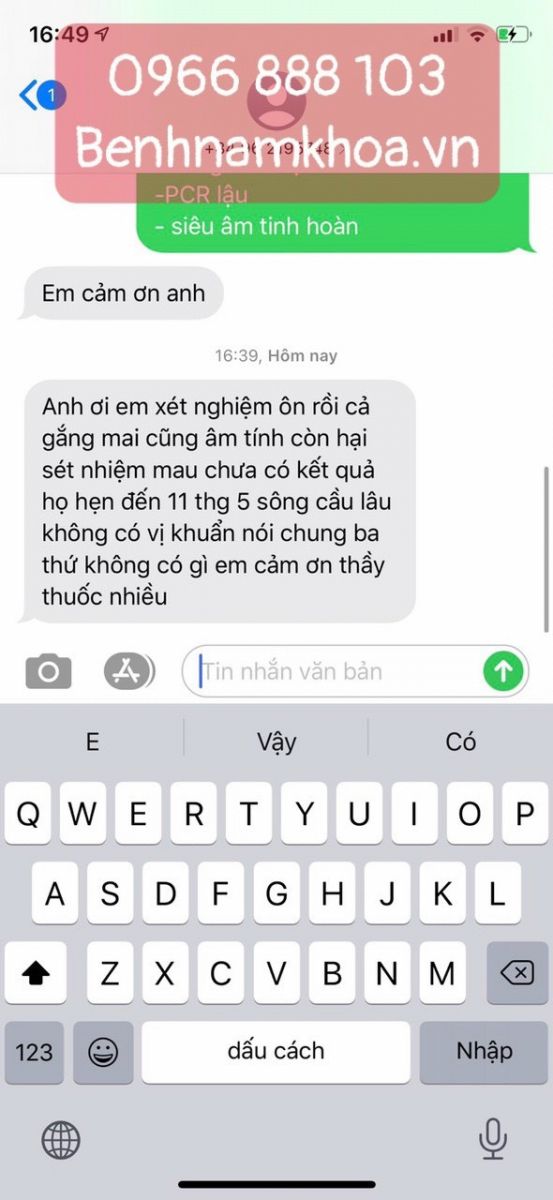 Phản hồi chữa bệnh lậu 2021-39 Phản hồi chữa bệnh lậu 2021-39